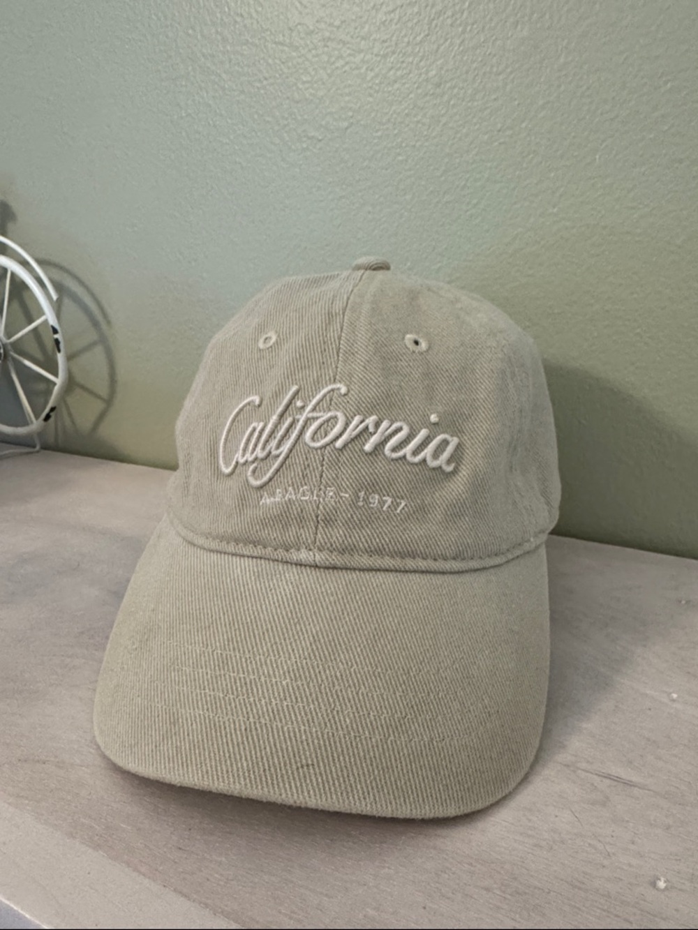 California Embroidered Baseball Cap - Soft Stone